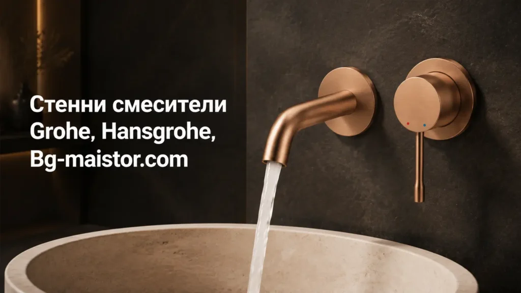 Стенни смесители за баня: GROHE и HANSGROHE